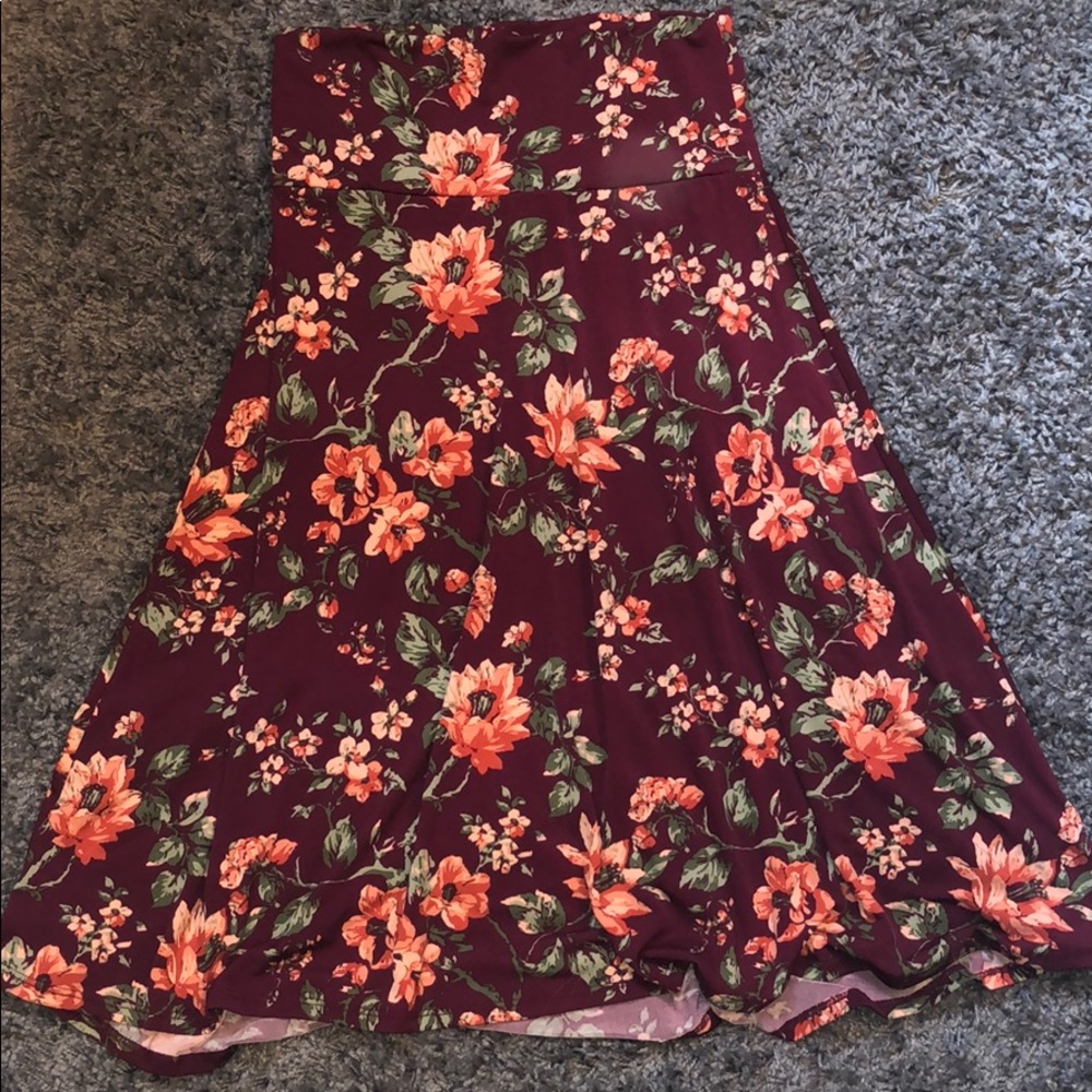 Lularoe floral Azure skirt